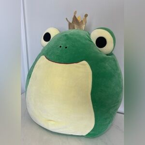 Squishmallows Green Frog Prince Plush with Cream Belly- Baratelli